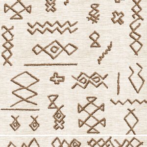 Boho Symbols Bath Mat Set