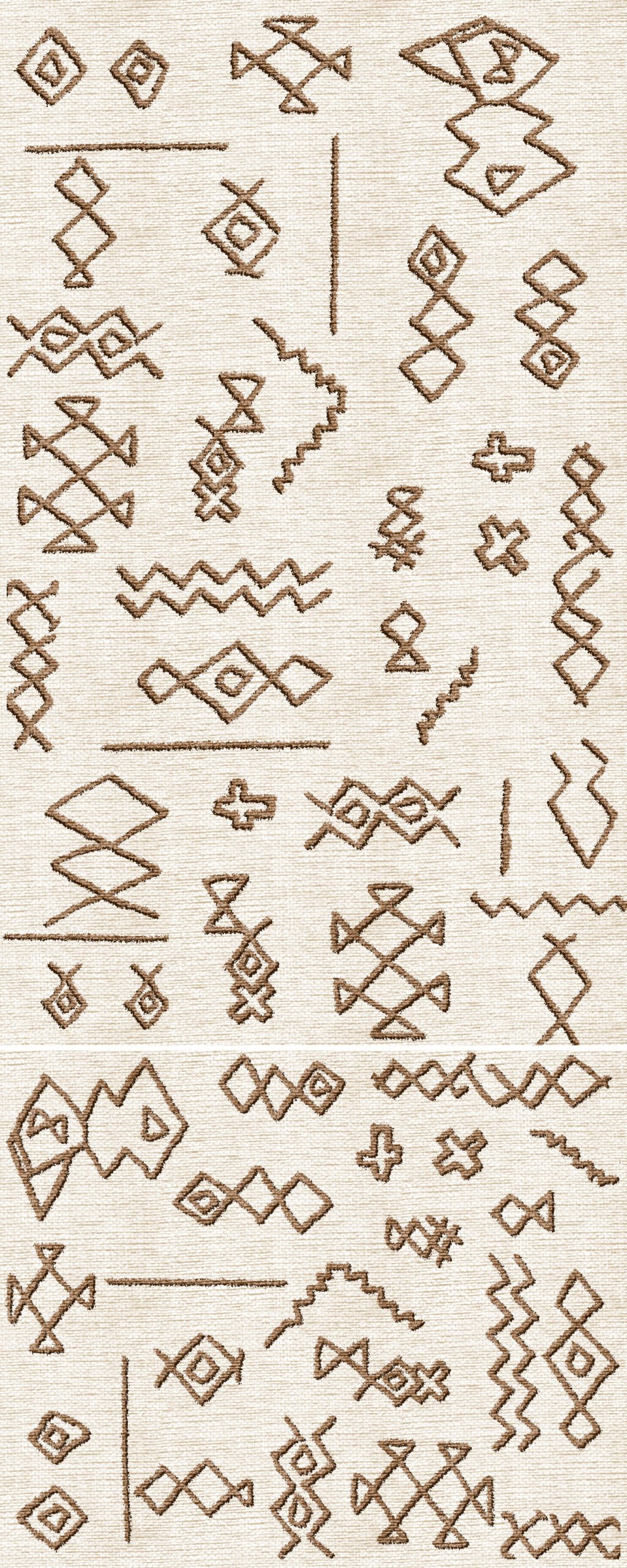 Boho Symbols Bath Mat Set