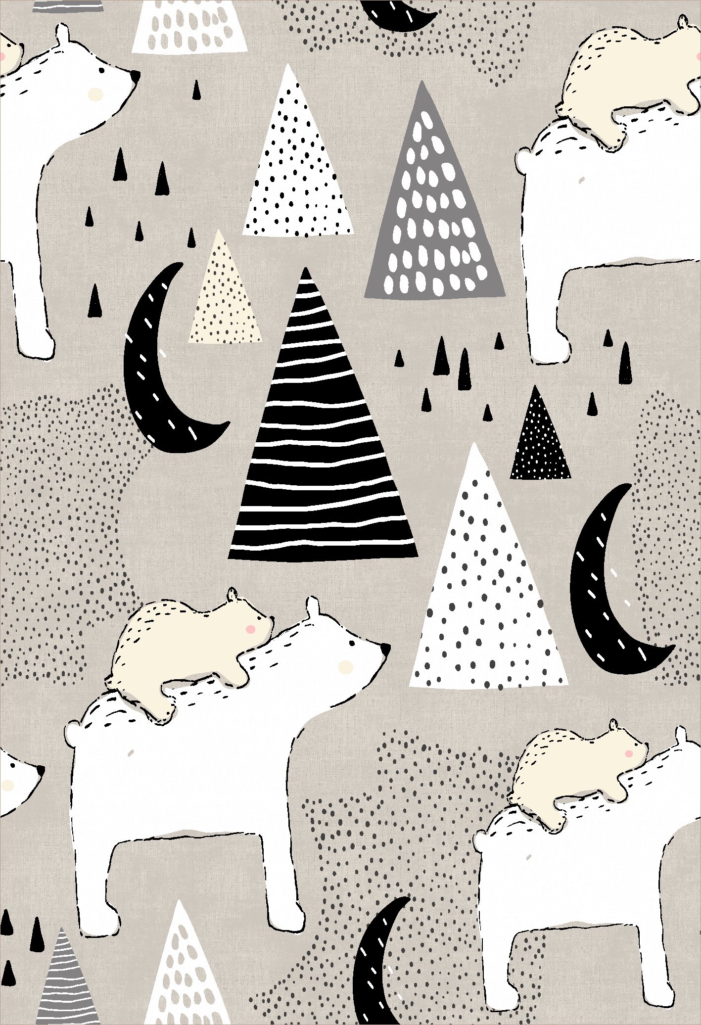 Polar Bear Mountain Kids Rug