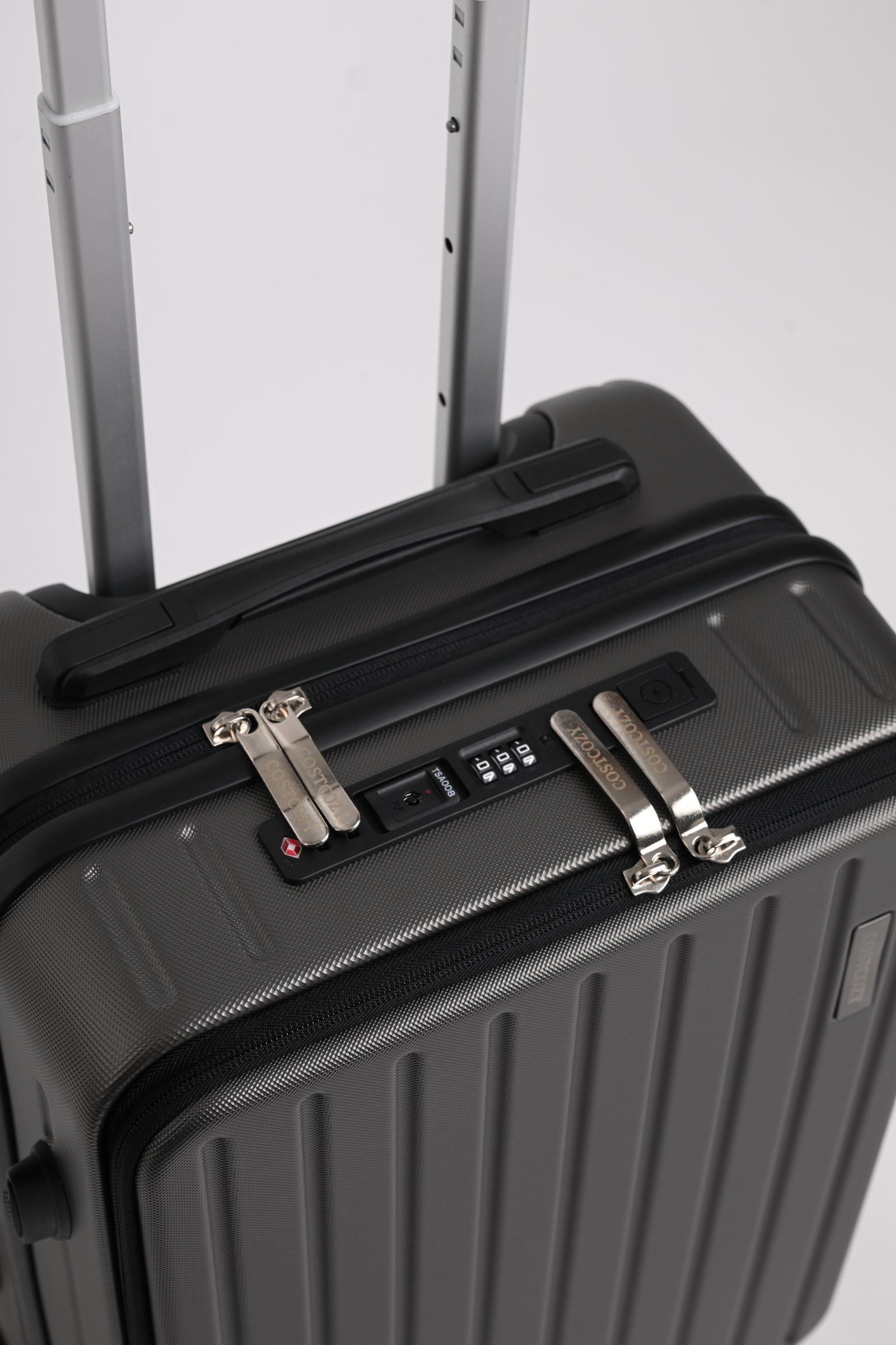 COSTCOZY 3-Piece ABS Luggage Set – Graphite