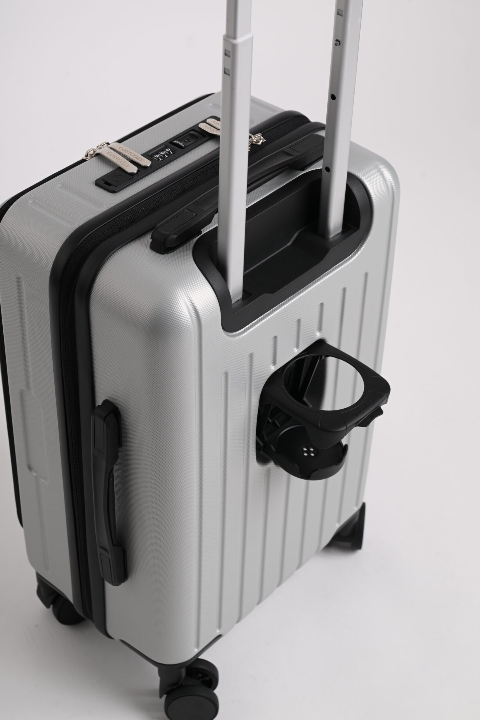 COSTCOZY 3-Piece ABS Luggage Set – Silver