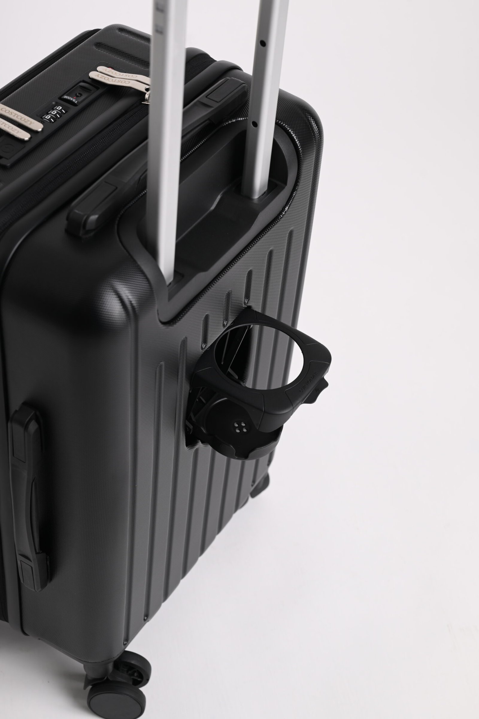 COSTCOZY 3-Piece ABS Luggage Set – Black