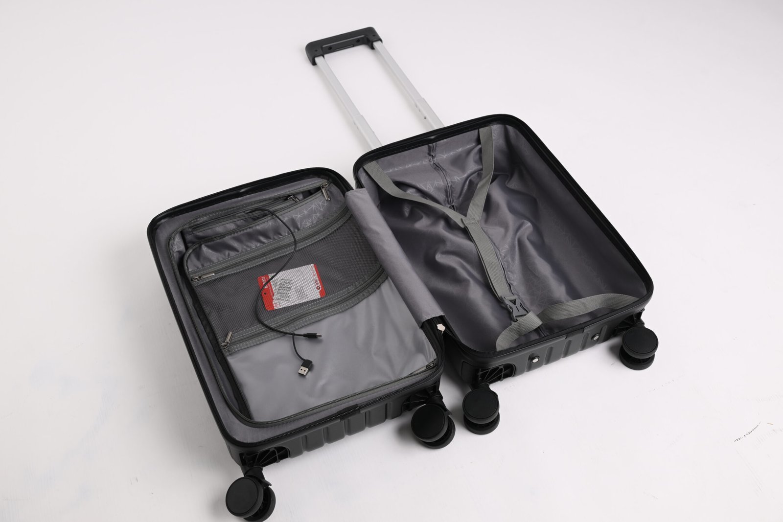 COSTCOZY 3-Piece ABS Luggage Set – Black