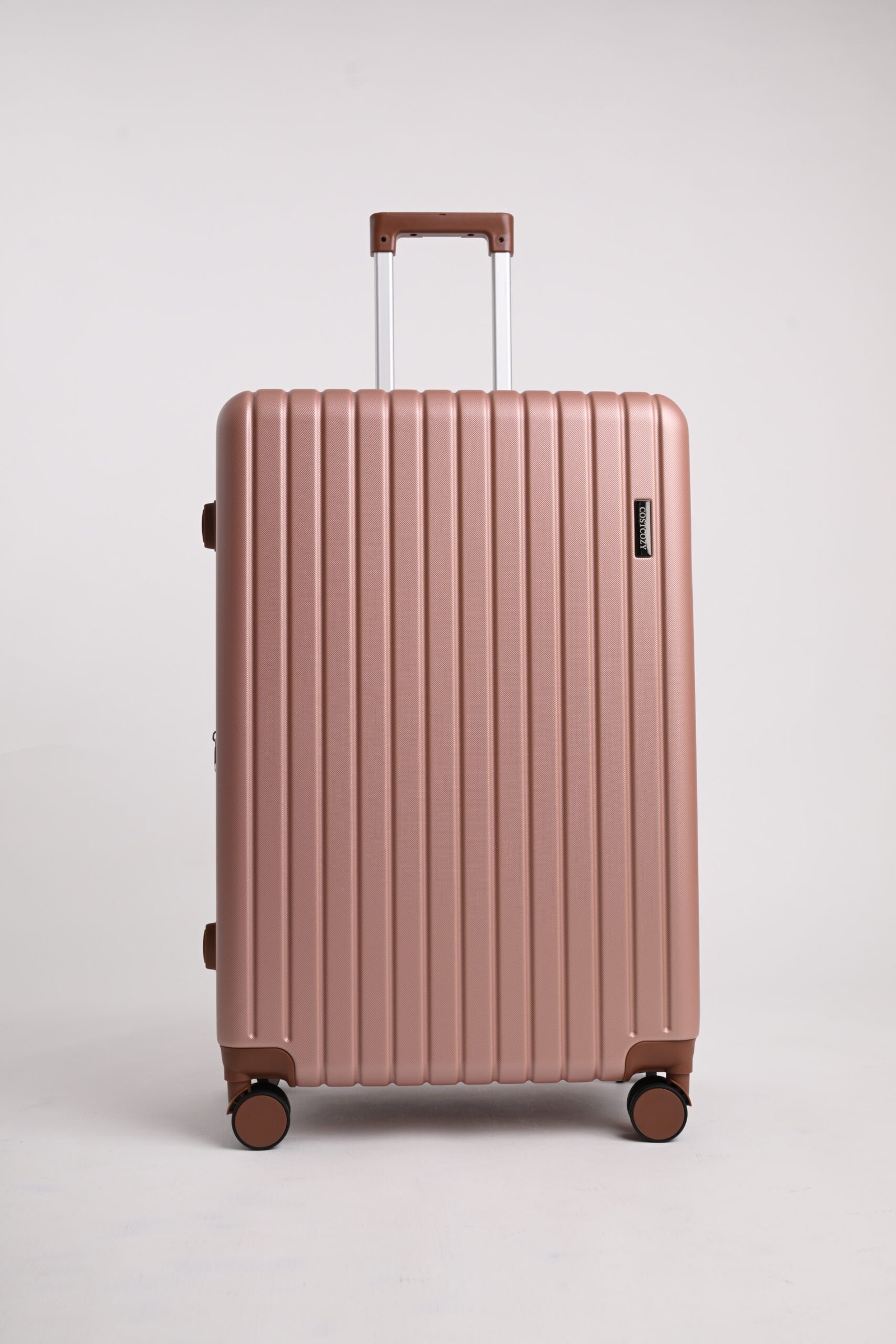 COSTCOZY 3-Piece ABS Luggage Set – Rose Gold