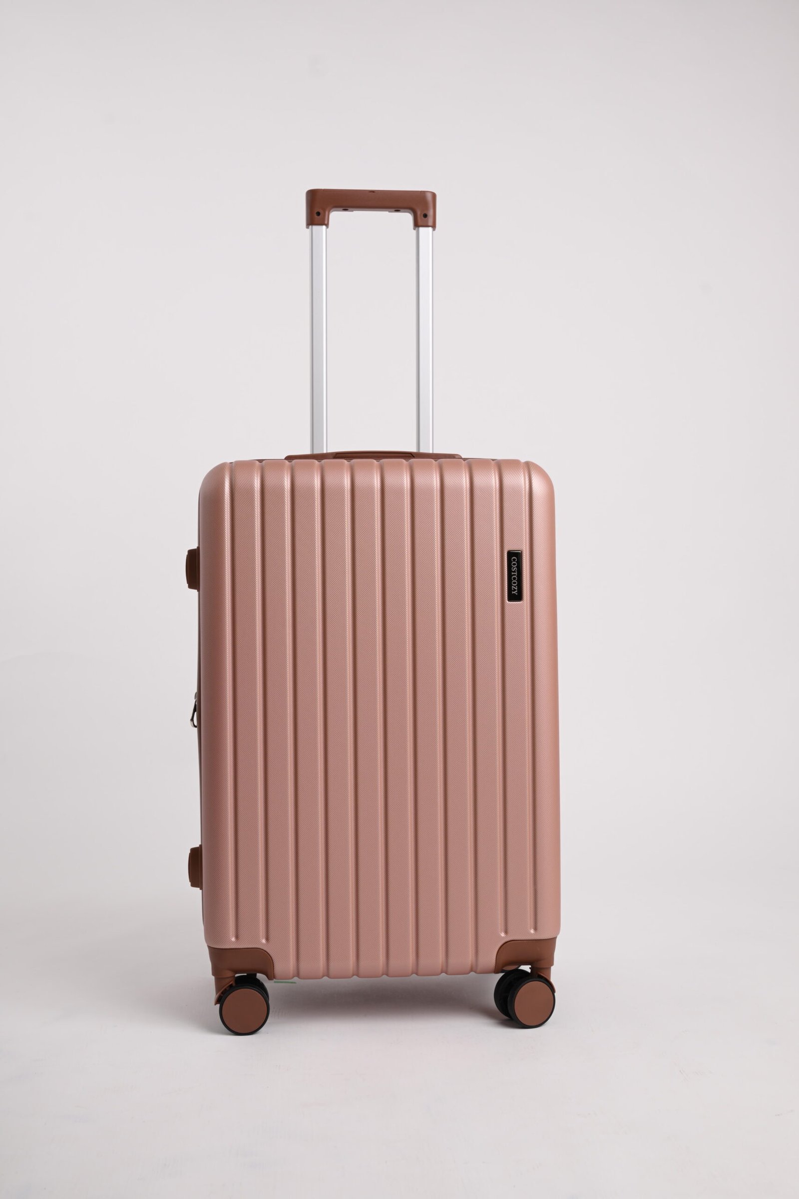 COSTCOZY 3-Piece ABS Luggage Set – Rose Gold