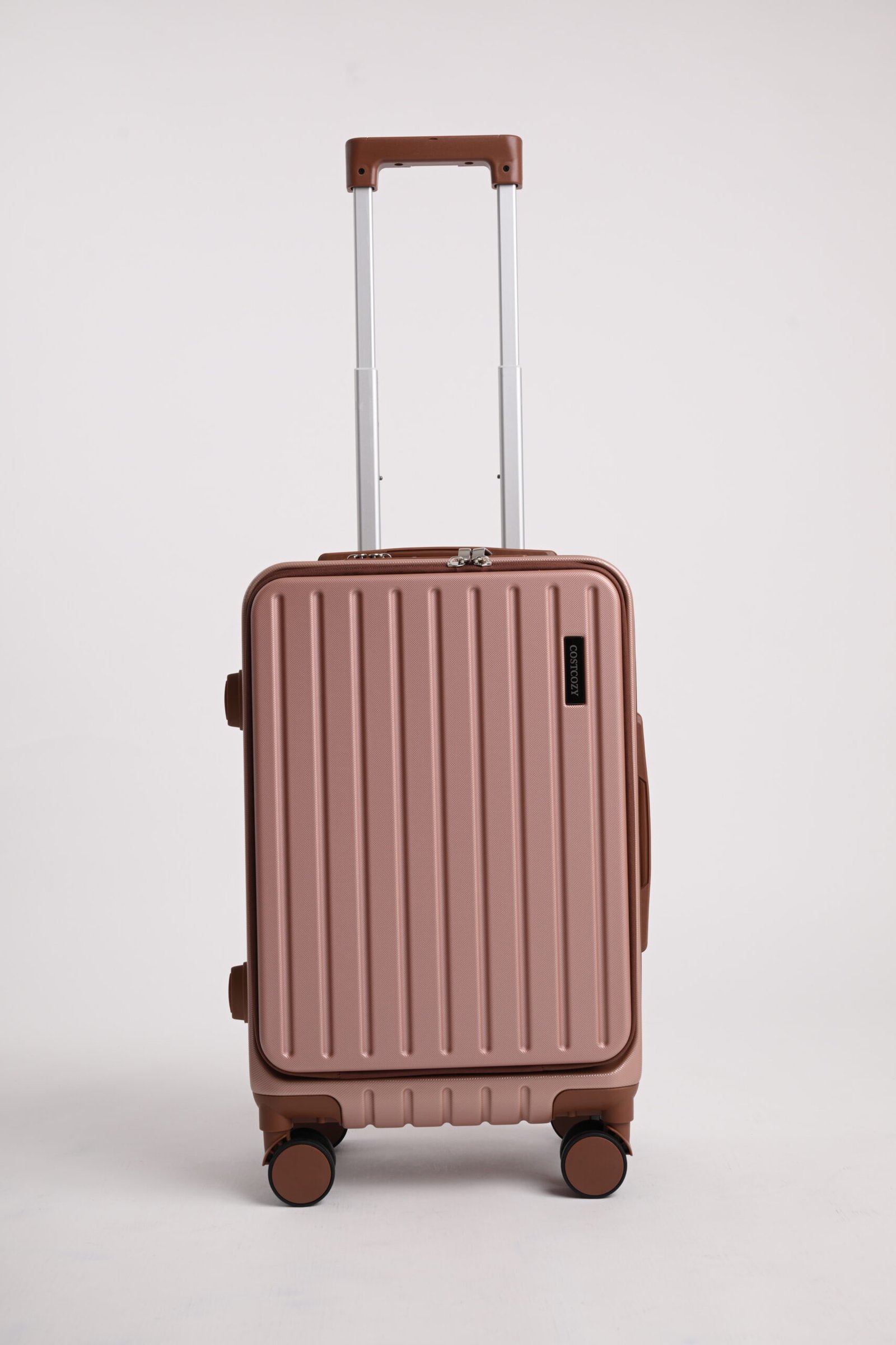 COSTCOZY 3-Piece ABS Luggage Set – Rose Gold