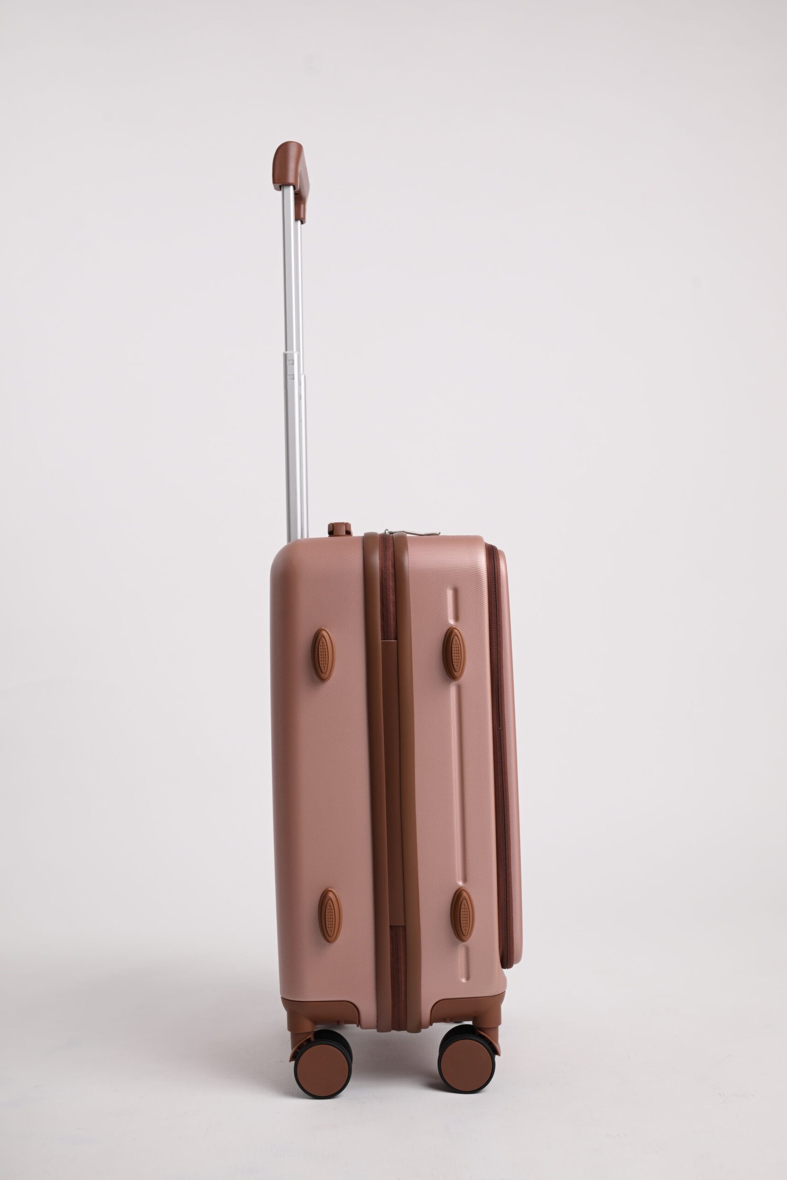 COSTCOZY 3-Piece ABS Luggage Set – Rose Gold
